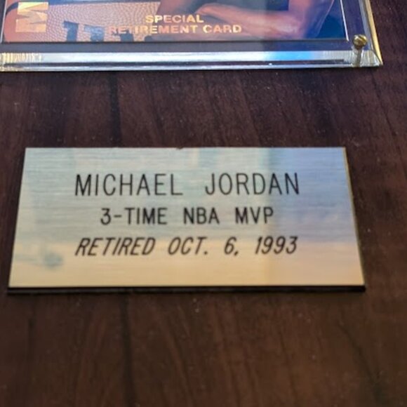 O2 STARLINE COLLECTION Michael Jordan Special Retirement Card - Picture 2 of 5